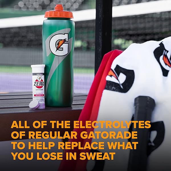 GATORADE ZERO TABLETS: ZERO SUGAR, ALL THE ELECTROLYTES, GLACIER CHERRY, 1.5OZ TUBES (80 TABLETS)