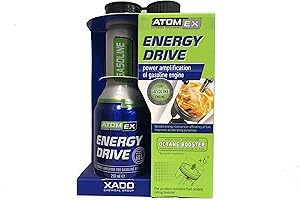 XADO Gasoline Energy Drive Fuel Additive - Octane Booster for Gasoline - Increases Fuel Octane Rating by 6 Points - Increases Combustion - Reduces Consumption - Power Amplification (Bottle, 250ml)