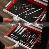CASOMAN Non-Slip Foam Toolbox Drawer Liner Mat 23.6x15.7 Black Cut To Fit view 7