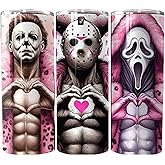 Nothing But Love for The Horror Boys 20oz Skinny Tumbler - Double Wall Skinny Tumbler with Straw and Lid, Insulated Cup Stainless Steel Slim Travel Tumbler for Women and Men 20oz