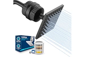 Cobbe High Pressure Filtered Shower Head Combo, Rain Shower Head with 20 Stage Filter for Hard Water – Replaceable Filter Car