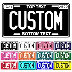 Metal Custom License Plate - 6x12 Inch - Select
