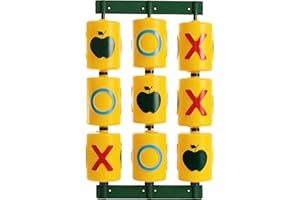 Apple Outdoor Supply Playset Tic Tac Toe Spinner Panel for Playhouses, Jungle Gyms, and Playsets 1 PK (TICTACTOE)