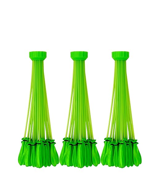 Bunch O Balloons – Instant Water Balloons –  Green (3 bunches – 100 Total Water Balloons)