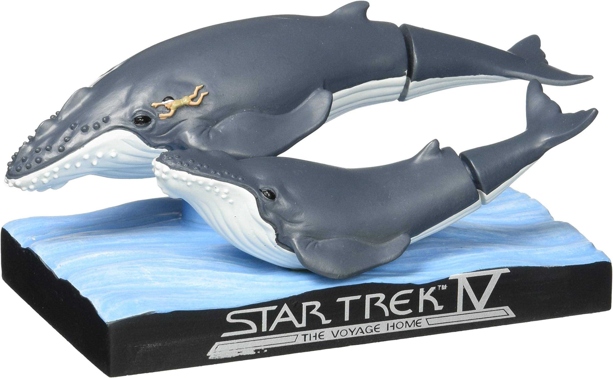 Star Trek IV The Voyage Home Bobble-Head Whales & Spock. Convention Exclusive 6 cm