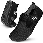XIHALOOK Water Shoes for Women Men Swim Beach Aqua Socks Quick Dry Barefoot House Slippers with Adjustable Magic Tape for Pool Surf Yoga Travel