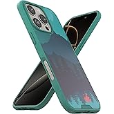 Smartish® iPhone 16 Pro Magnetic Case - Gripmunk Compatible with MagSafe [Lightweight + Protective] Slim & Thin Grip Cover with Microfiber Lining for Apple iPhone 16 Pro - Moving Mountains