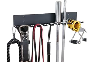 Alvade Home Gym Storage Rack, Extra Long 23‘Barbell Rack Weight Room Organizer 11 Prong Gym Equipment Storage Rack for Gym Accessories Like Fitness Bands,Resistance Bands,Straps,Foam Rollers,Barbell