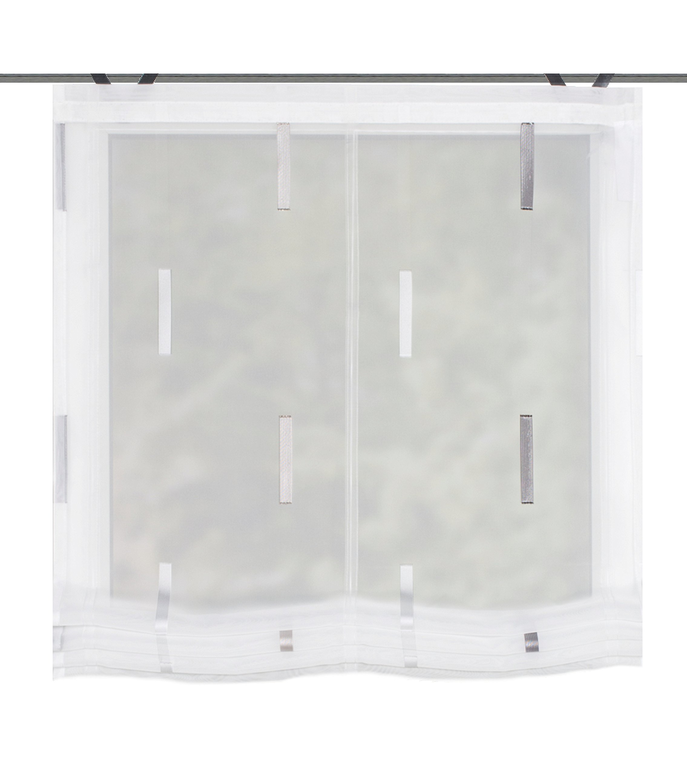 Home fashion Easy-Fix Scherli Roman Blind Polyester Stone 130 x 60 cm