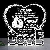 ZHSHWAT Valentines Day Gifts for Wife, I Love You Gifts for Her, to My Wife Crystal Keepsake Gift from Husband,Christmas Wedding Anniversary Birthday Gift for Wife