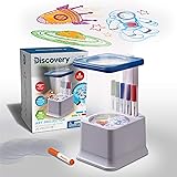 Discovery Kids Art Projector with Six Dry Erase Markers and 10 Reusable Drawing Discs, Draw on Reusable Transparent Sheets, M