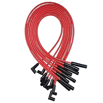 Amazon Com A Team Performance Silicone 8 0 Mm Spark Plug Wires Set Ignition Accessories Automotive Wire Kit Compatible With Amc Jeep V8 290 304 343 360 390 401 Red Industrial Scientific