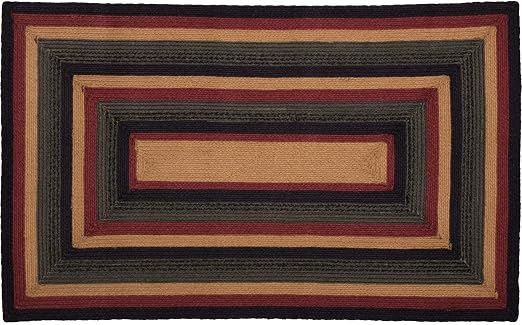 Misc Rechteckiger Farmhouse Teppich Schwarz Grau Amazon De