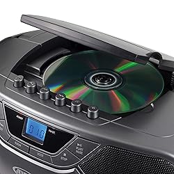 JENSEN CD-590-GR CD-590 1-Watt Portable Stereo CD