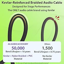 AA AUDIO ACCESSORY 1/4 Instrument Cable 25 ft 2