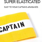 Fitness Health Captain Armband Soccer Band Yellow Kids Size 7cm 9cm 12cm view 8