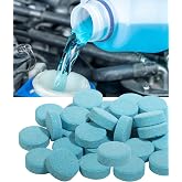 UBOG 50PCS Windshield Washer Fluid,Windshield Washer Tablets,Car Accessories Windshield Washer Fluid Concentrate,Car Windshield Washer Fluid,Automotive Glass Cleaner,Use for Remove Windshield Stains
