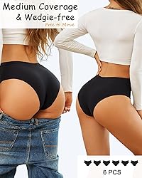 Sth Big High Waisted Seamless Underwear for Women
