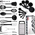 Kitchen Utensils Set Cooking Utensil Sets Kitchen Gadgets, Pots and Pans set Nonstick and Heat Resistant, 35 Pcs Nylon and St