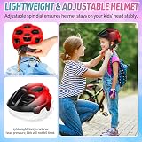 RaMokey Kids Bike Helmet 5-14 Yrs, Cycle Helmet with Visor, 50-56CM, CE view 5
