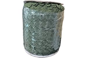 AUNHIRU Multiple Colors Available Rick Rack Trim for Crafting and Sewing, 10yards (Moss)