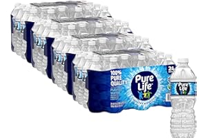 NESTLE Pure Life Purified Water, 16.9 oz. Bottles, 4 Cases (24 Bottles)…