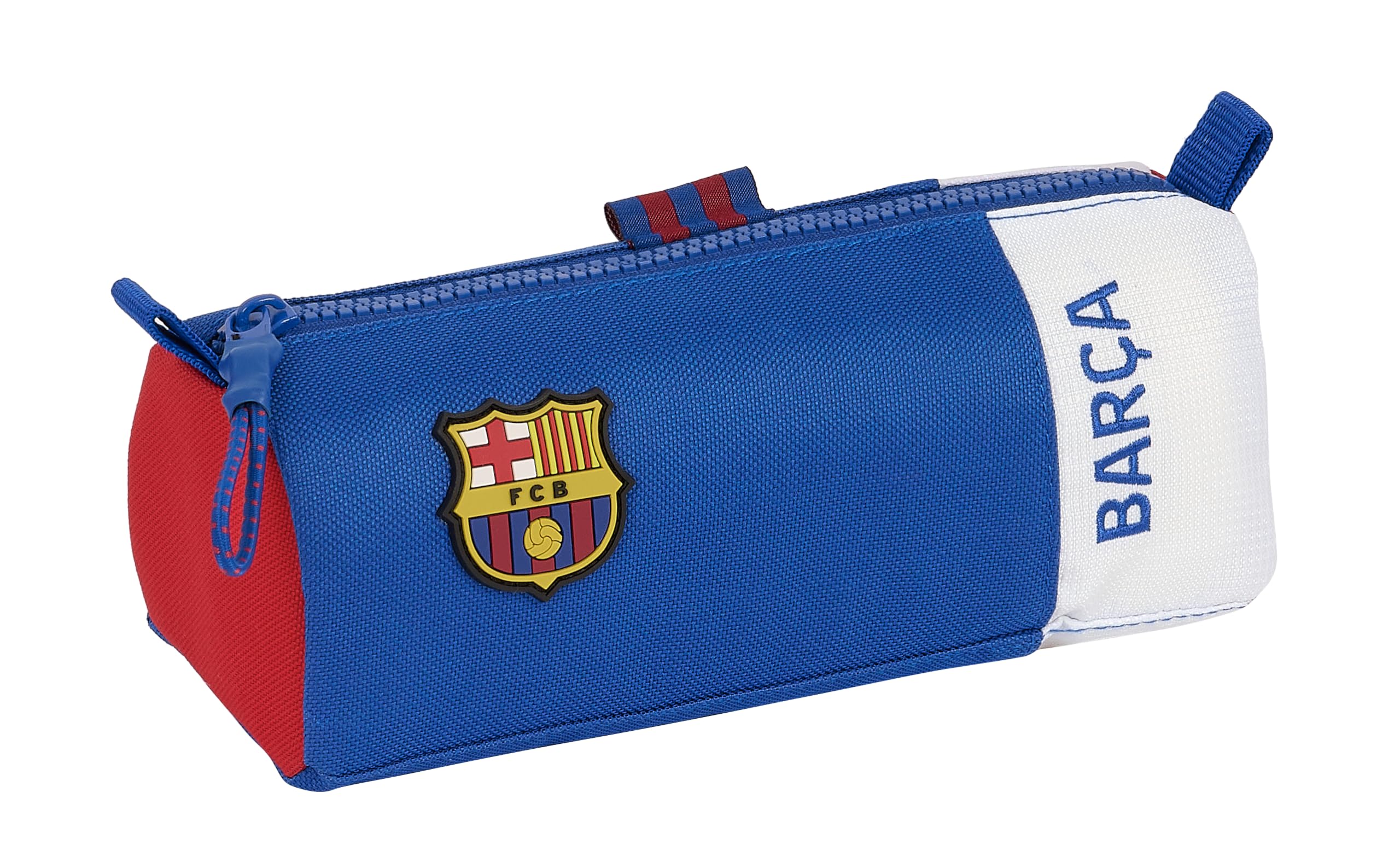 SAFTA FC Barcelona 2nd Equipment Pencil Case with Zip and Compartment, Unisex, Blue, 21 x 7 x 8 cm