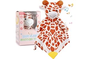 BEREST Baby Lovey Sound Sleep Soother, White Noise and Lullaby Heartbeat Infant Sleeping Aid with Cry Sensor at Nap Time Routine, Awesome Boys & Girls Gift Portable Plush Toddler Snuggle Toy