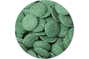 THE HAMPTON CANDY COMPANY Green Chocolate Melting Wafers, 12 Ounce Bulk Bag, Green Chocolate, Green Candy, Melting Chocolate Candy Discs For Baking, Dipping, Decorating, Bulk Chocolate Bag - The Hampton Popcorn & Candy Company