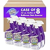Oxiclean + Bleach, Bathroom Stain Remover No Drip Foam, 30 Fl. Ounces (Pack of 8)