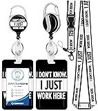 Plifal ID Badge Holder with Lanyard and Retractable