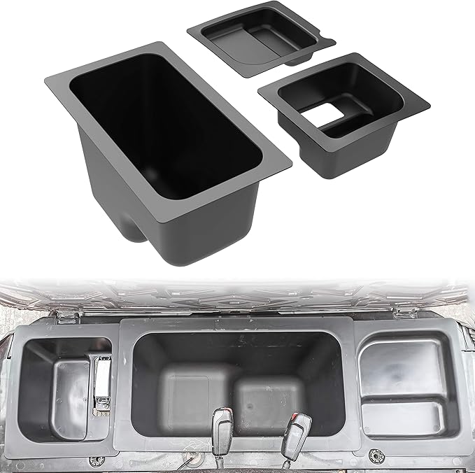 SAUTVS Under Seat Storage Box, Underseat Storage Bin Set