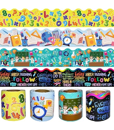 Amazon.com: Trimmer Math Fun Classroom Border [Set of 3] : Office