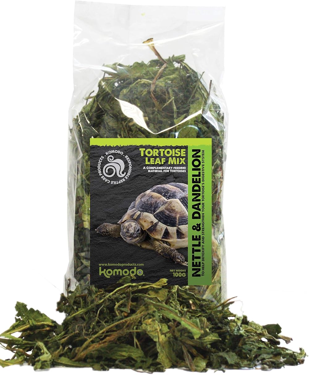 Komodo Tortoise Leaf Mix Nutrient Rich Chews 100g