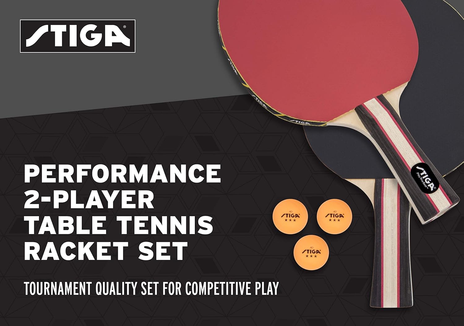 STIGA Performance Table Tennis Set (2 Player Set) : Sports & Outdoors