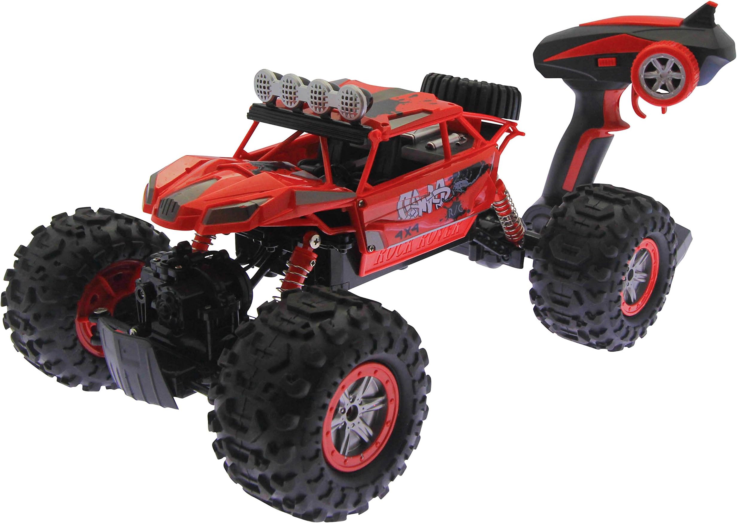 JoyNFun Amphibious Land and Water Remote Control Offroad Stunt Car - Red
