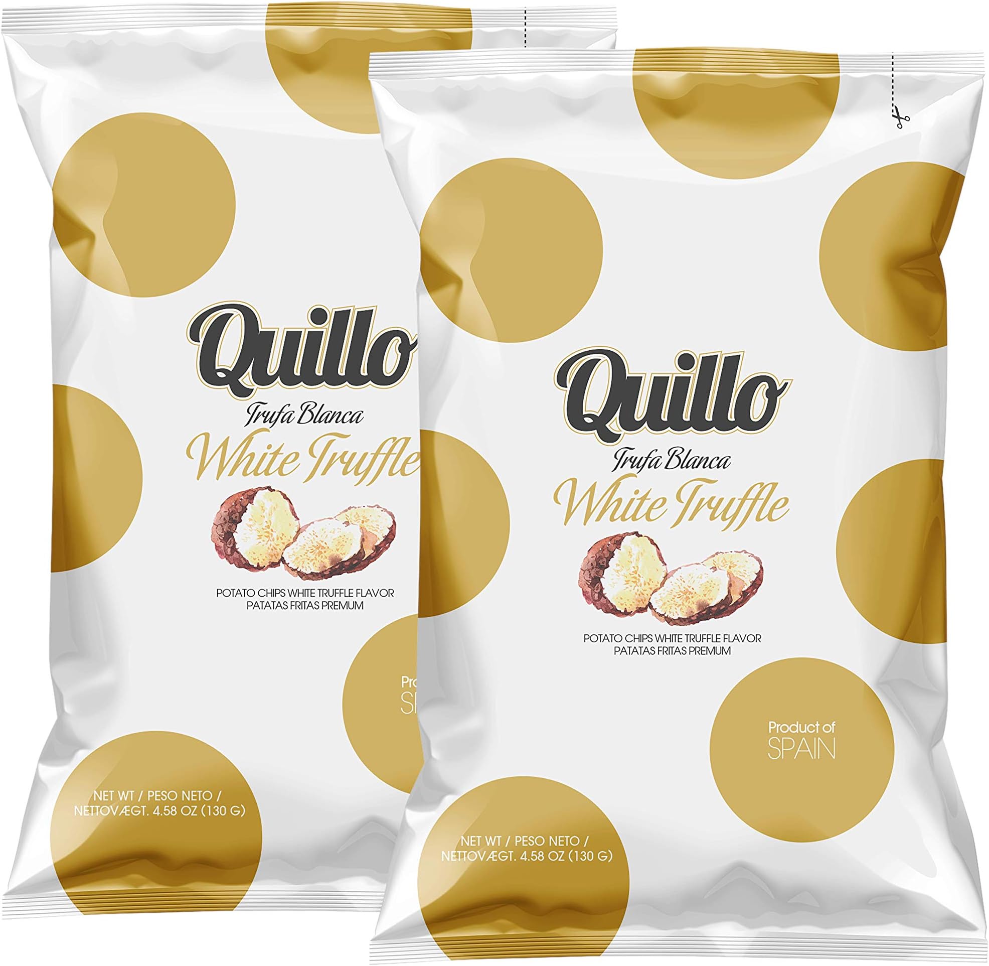 Gourmet White Truffle Crisps. 2 x 130g