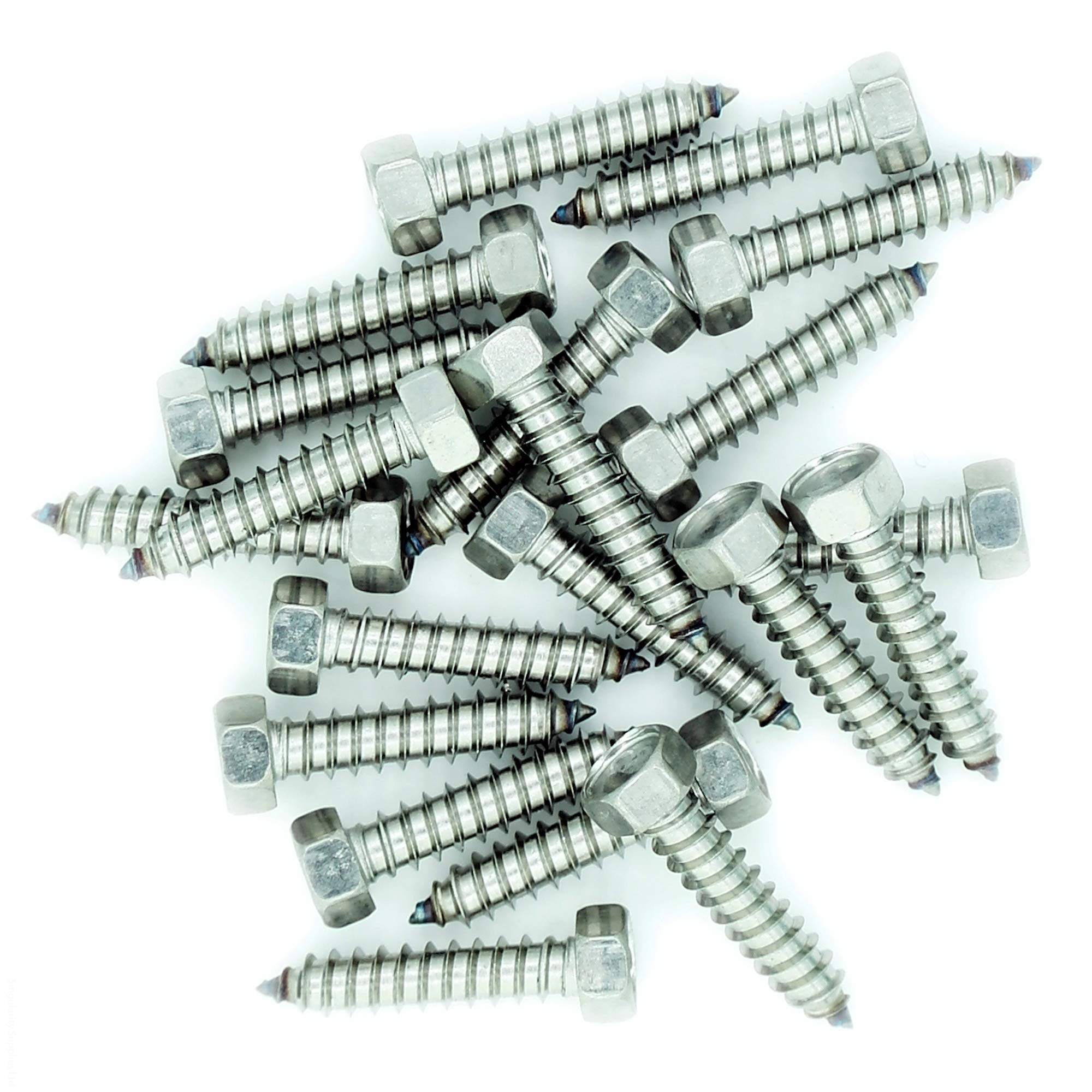 No.12 x 0.6 (5.5mm x 16mm) Hex Self-Tapping Screw - Stainless Steel (A2) (Pack of 20)