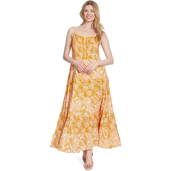 Jessica Simpson Women's Alanis 5 Tiered Maxi Dress Bright White at Amazon  Women's Clothing store