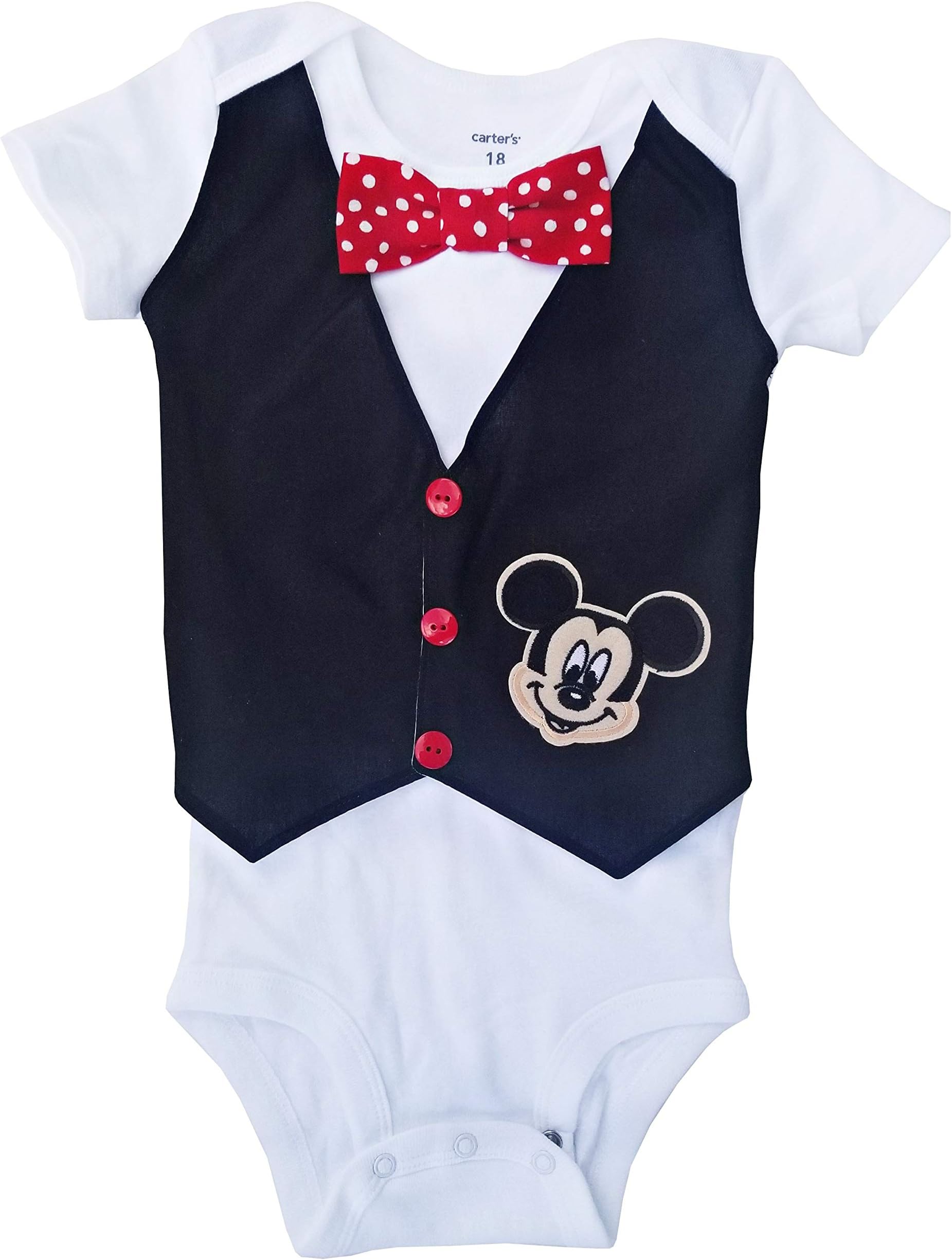 Perfect Pairz 1st Birthday Baby Boy Outfit Mickey Vest