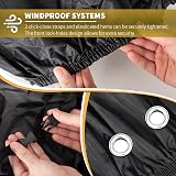 Beeway Bike Cover for 2 Bikes 210x110x95cm Waterproof 210T PU Coated view 3