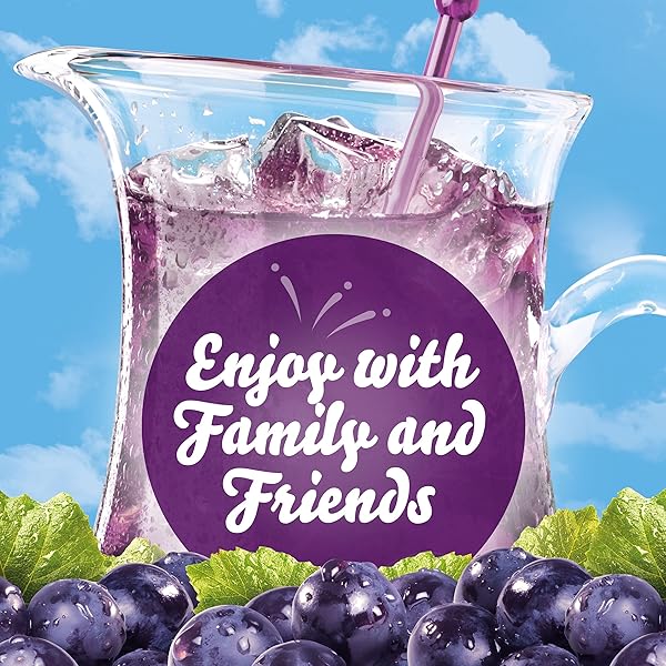 CRYSTAL LIGHT CONCORD GRAPE ARTIFICIALLY FLAVORED POWDERED DRINK MIX, 6 CT PITCHER PACKETS