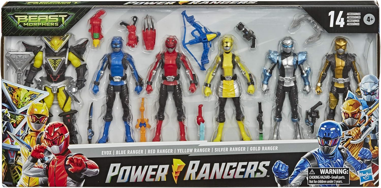 power rangers beast morphers 6 inch figures