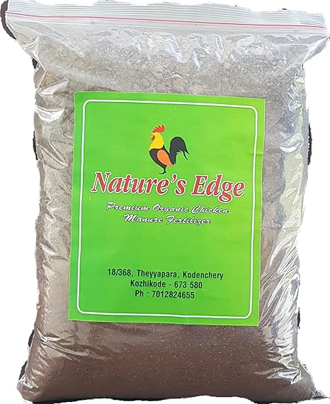 Natures Edge Premium Organic Chicken Manure Fertilizer 1000ml (Pack of 3)