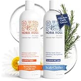 Nora Ross Garlic Shampoo &amp; Conditioner Set, Daily Hair Care &ndash; 12 Oz Each | Hair Growth &amp; Complete Hair Care with Odorless Garlic &amp; Rosemary for Men &amp; Women with Normal, Dry &amp; Brittle Hair