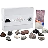 EISCO Rock Cycle Kit - 12 Pieces - Metamorphic, Igneous & Sedimentary Rocks - 1" Specimens - Geology Activity for Ages 8+