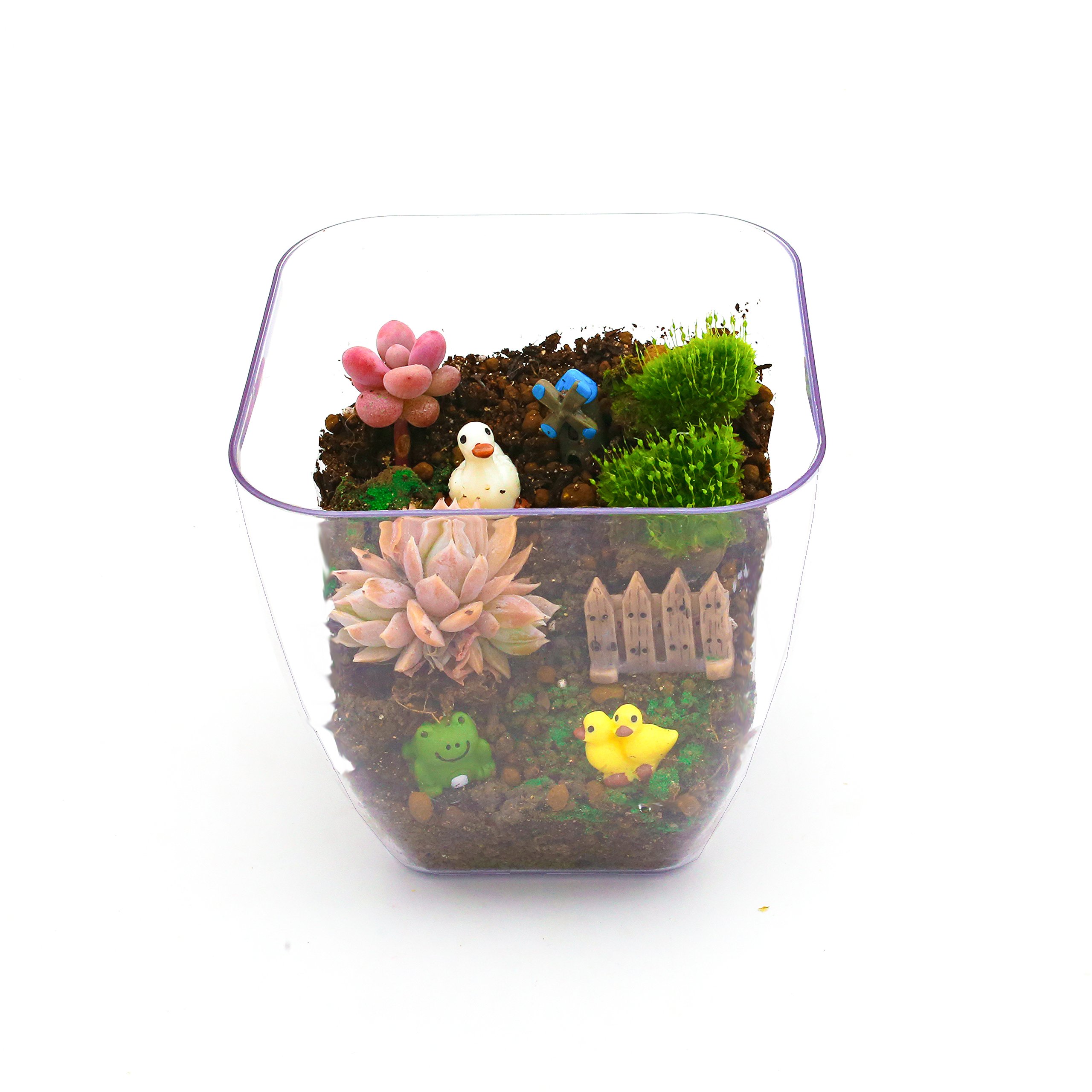 VGoodall 24 pcs Miniature Garden Ornaments, Fairy Garden Animals for Dollhouse Plant Pot, Home Decoration