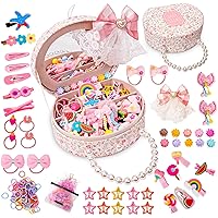 Amazon.com : Girls Jewelry Set with Hair Accessories: Clips