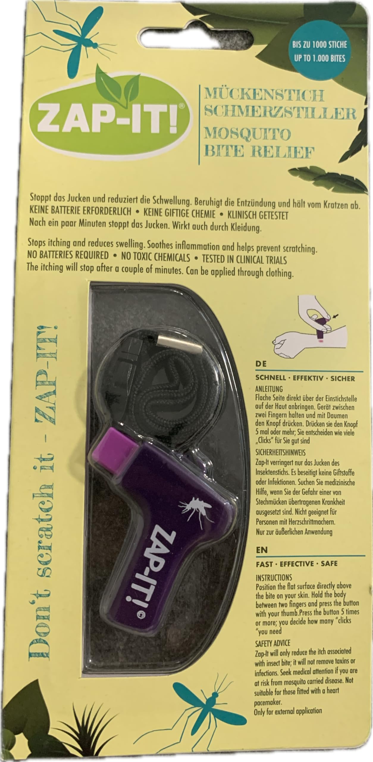 ZAP-IT Unisex - Adult No Scratch Clicker, Mixed Colours, One Size