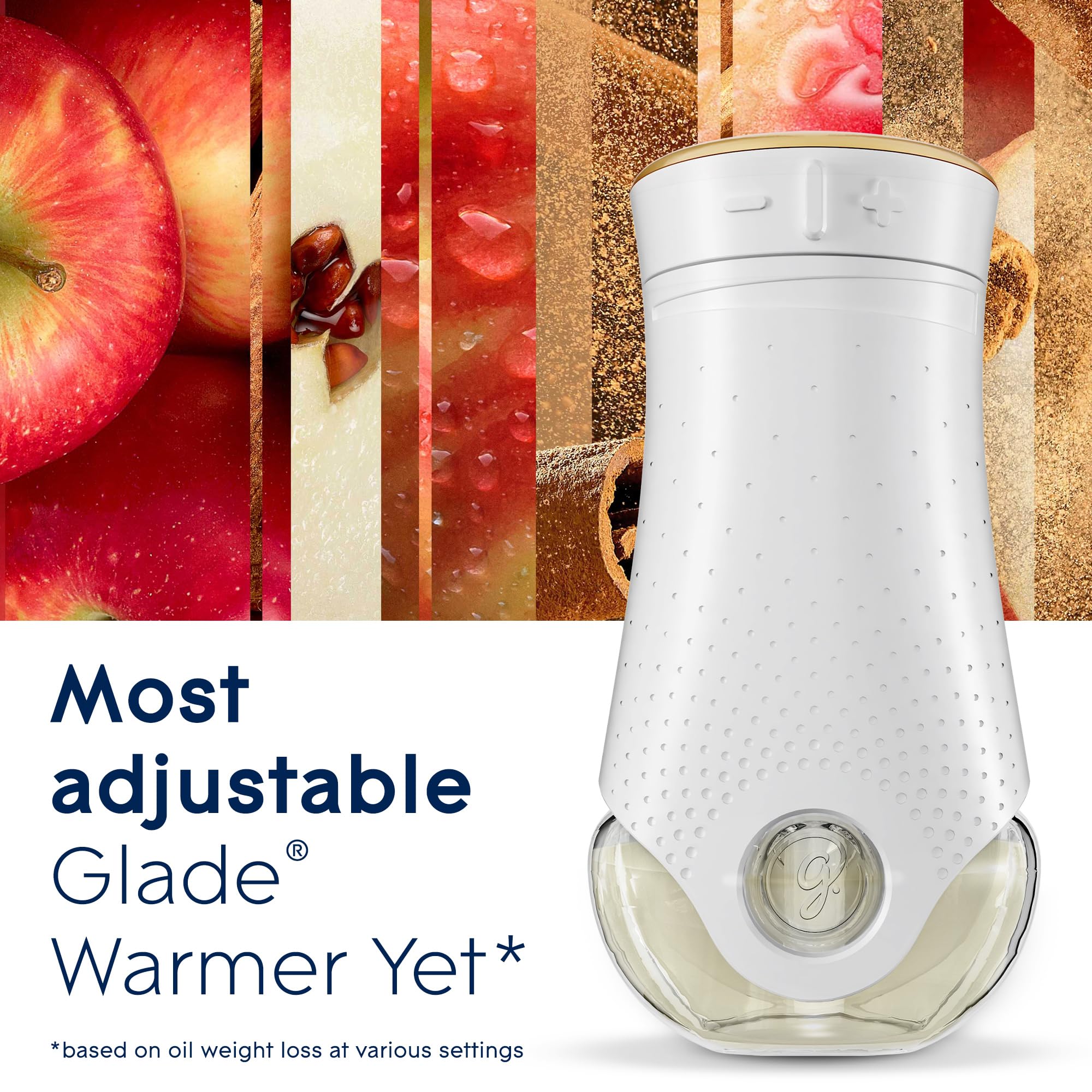 Glade PlugIns Refills Air Freshener, Scented and Essential Oils for Home and Bathroom, Autumn Spiced Apple, 4.69 Fl Oz, 7 Count